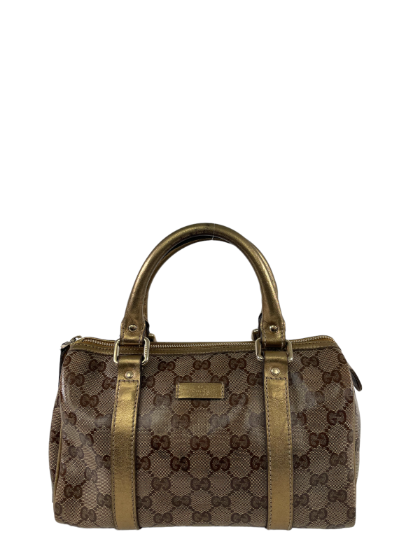 Gucci Gold Patent Monogram Tote Online Hot Sale