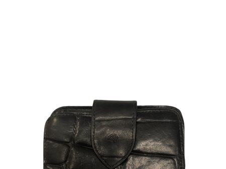 Mulberry Black Croc Effect Leather Wallet For Cheap