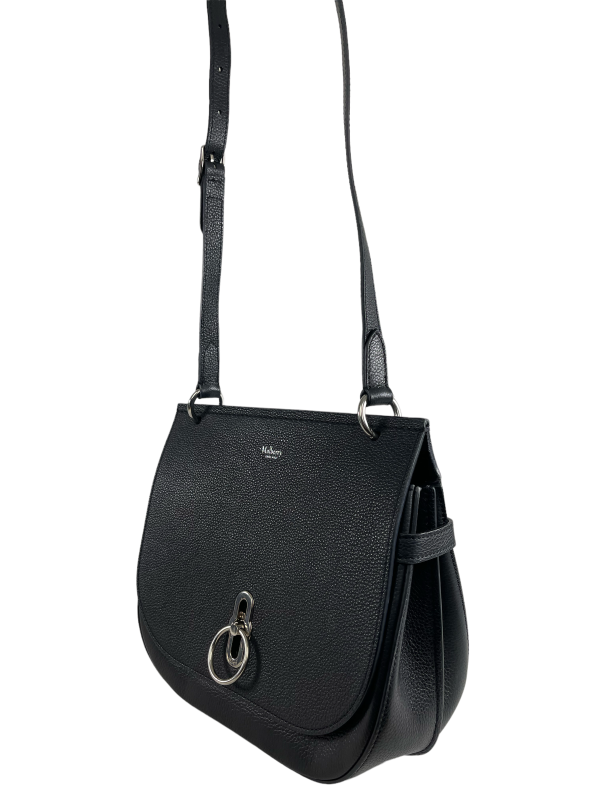 Mulberry Black Grained Leather “Amberley” Crossbody Discount