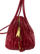 Miu Miu Red Ruched Leather Tote Supply