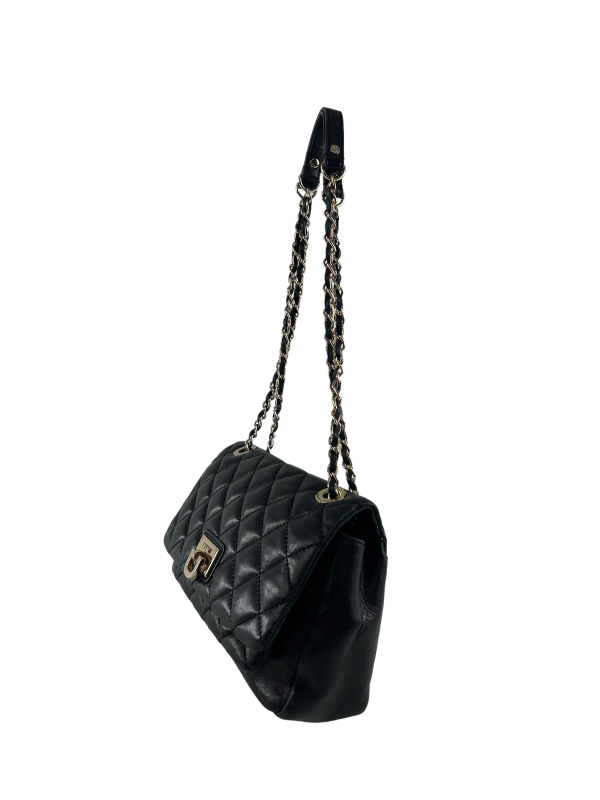 DKNY Black Leather Handbag For Discount