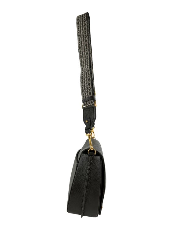 Coccinelle Olive Grained Leather Crossbody Sale