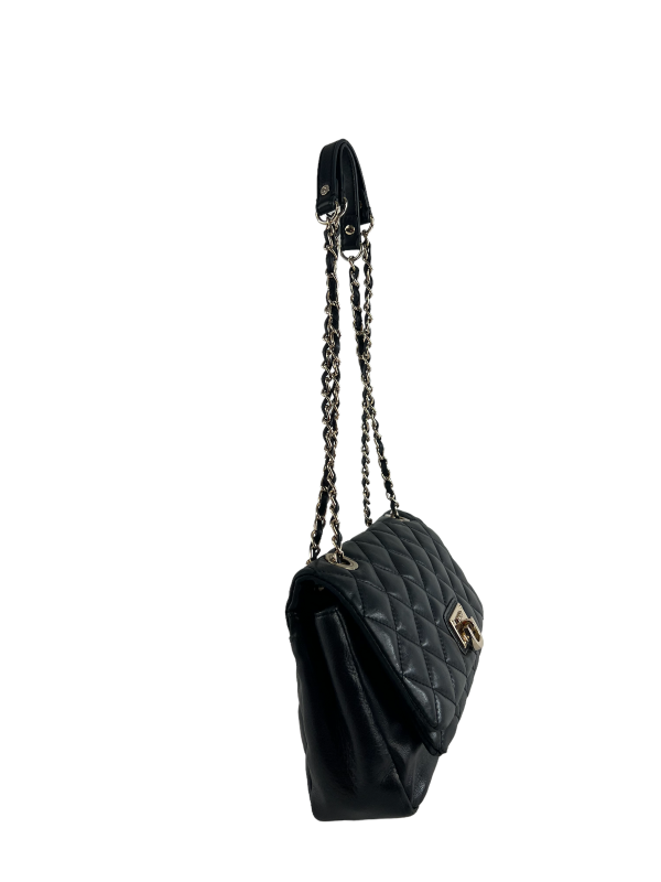 DKNY Black Leather Handbag For Discount