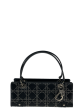 Christian Dior Black Studded Leather Tote Sale