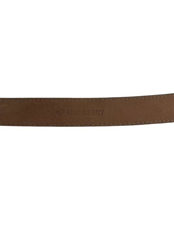 Mulberry Black Leather Belt - 36  Waist Supply