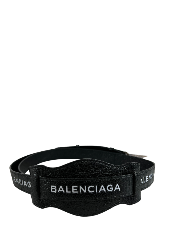 Balenciaga Black Leather Crossbody Strap Discount