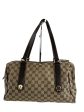 Gucci Leather & Monogram Canvas Tote Hot on Sale