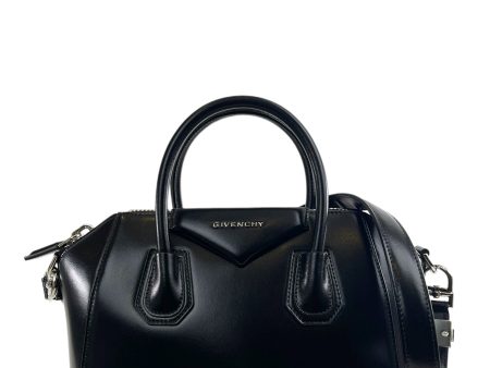 Givenchy Medium Black Leather Antigona Tote For Cheap