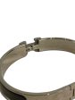 Hermes Black Enamel & Silver H Bangle Online Sale