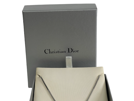 Christian Dior Silvertone Vintage Necklace Online Sale