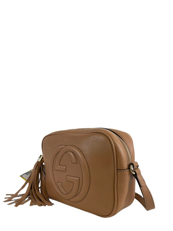 Gucci Tan Leather Soho Crossbody Online Sale