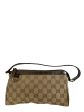 Gucci Beige Monogram Canvas Pochette For Discount