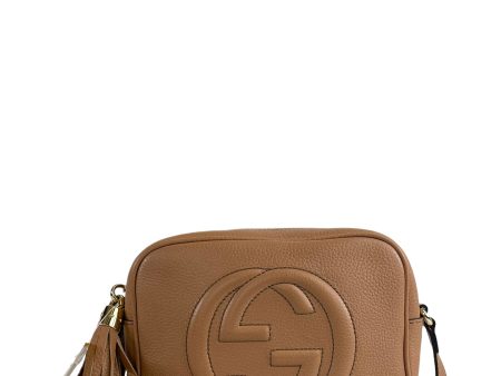 Gucci Tan Leather Soho Crossbody Online Sale