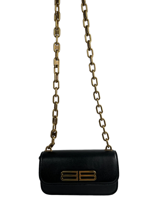 Balenciaga Black Leather Mini Crossbody Discount