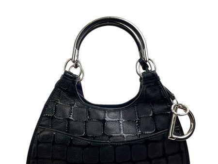 Christian Dior Black Grained & Patent Leather Tote Online