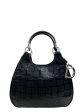 Christian Dior Black Grained & Patent Leather Tote Online