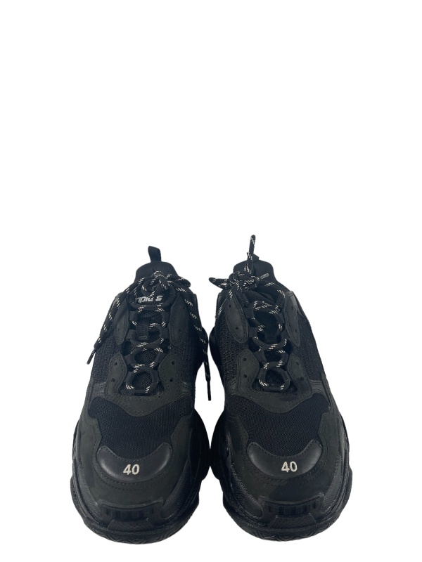 Balenciaga Black Suede  Triple S  Trainers - UK 7 Online now