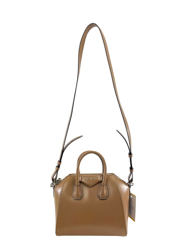 Givenchy Tan Leather Mini Antigona Crossbody Discount