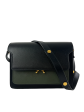 Marni Black & Olive Leather Trunk Handbag Online now