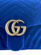 Gucci Small Blue Velvet Marmont Crossbody Online Sale