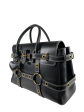 Luella X Mulberry Black Leather Gisele Tote Sale