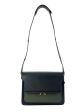 Marni Black & Olive Leather Trunk Handbag Online now