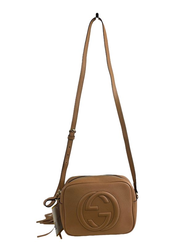 Gucci Tan Leather Soho Crossbody Online Sale