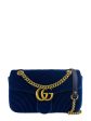 Gucci Small Blue Velvet Marmont Crossbody Online Sale