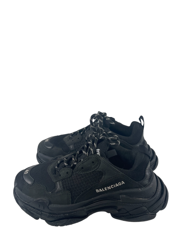 Balenciaga Black Suede  Triple S  Trainers - UK 7 Online now