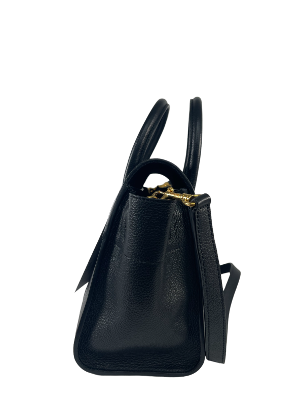 Mulberry Black Grained Leather  Bayswater  Tote W  Crossbody Strap Sale