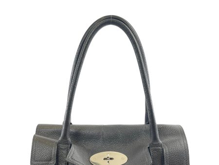 Mulberry Grey Leather Mini Bayswater Tote For Sale