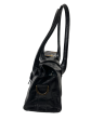 Mulberry Black Croc Effect Vintage Leather Handbag Fashion