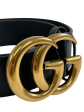 Gucci Black Leather GG Belt - 34” Waist Online now