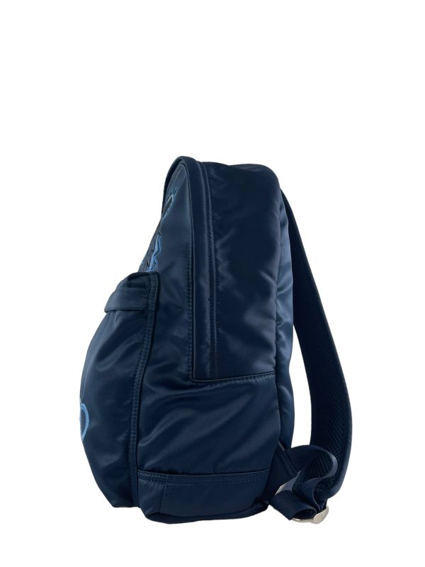 Kenzo Blue Satin Backpack Discount