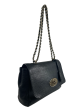 Mulberry Black Grained Leather  Lily  Chain Shoulder Bag Online Sale