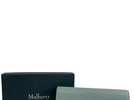 Mulberry Pastel Blue Leather Wallet For Discount