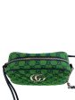 Gucci Green Monogram Fabric Marmont Crossbody Online Sale