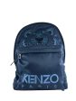 Kenzo Blue Satin Backpack Discount