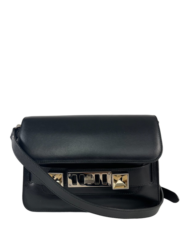 Proenza Schouler PS11 Black Leather Crossbody on Sale