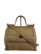 Dolce & Gabbana Tan Woven Leather Handbag w  Attachable Strap Online Hot Sale