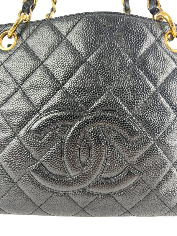 Chanel Black PST Caviar Leather Handbag Hot on Sale