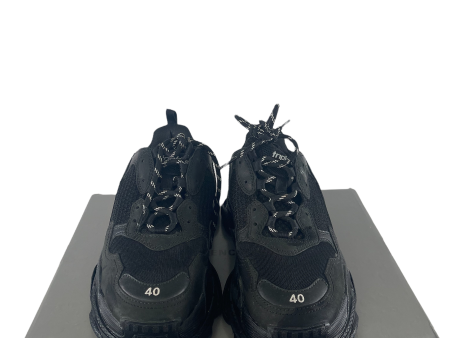 Balenciaga Black Suede  Triple S  Trainers - UK 7 Online now