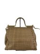 Dolce & Gabbana Tan Woven Leather Handbag w  Attachable Strap Online Hot Sale