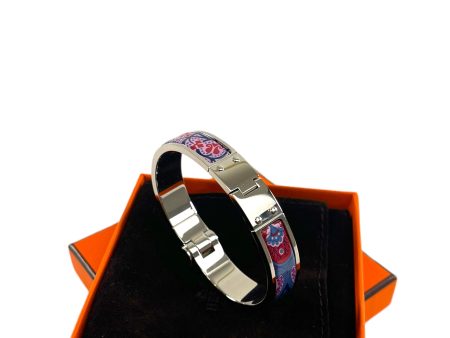 Hermès Multicolour Silver Hinged Bracelet Supply