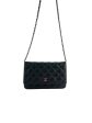 Chanel Black Caviar Leather Wallet On Chain With Silvertone Hardware Cheap