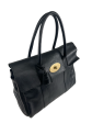 Mulberry Black Grained Leather  Bayswater  Discount