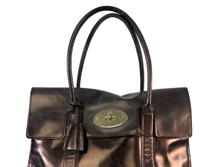 Mulberry Bronze Patent Leather Bayswater Tote - As Seen on Instagram Discount