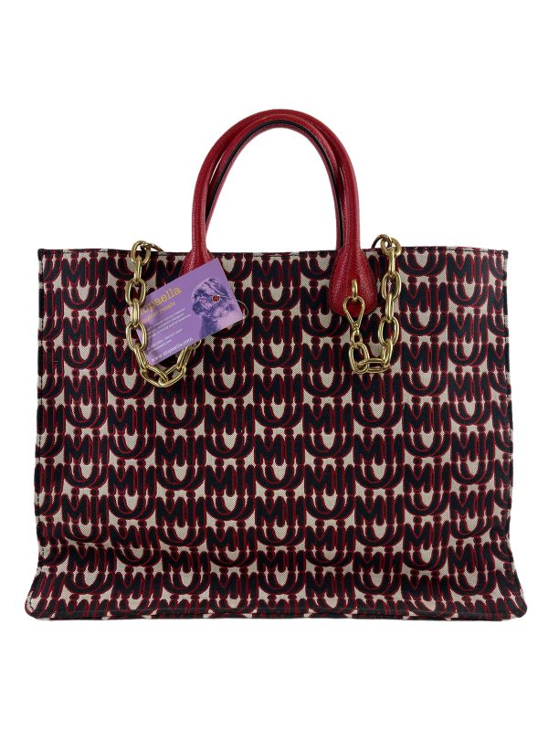 MiuMiu Multicolor Monogram Canvas Tote For Cheap