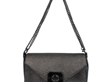 Mulberry Graphite Metallic Leather Chain Handbag Online now