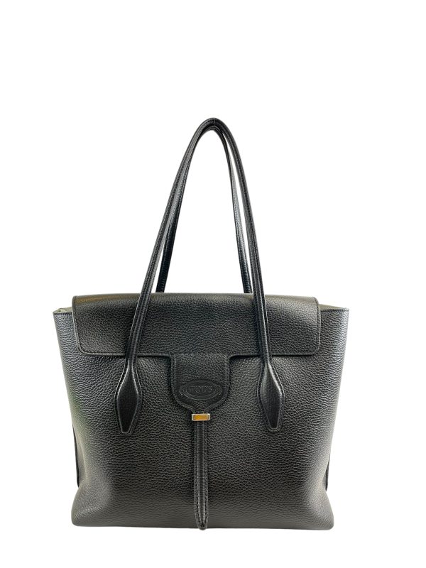 Tod s Black Medium Leather Handbag Online